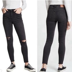 🌟 Madewell Black 9” High Rise Skinny Jeans 25